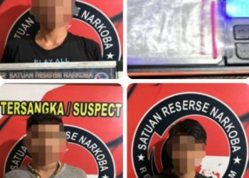 3 Pelaku Pengedar Narkoba di Gelumbang Ditangkap Saat Berada Dikontrakan, Warga Dihimbau Berani Melapor