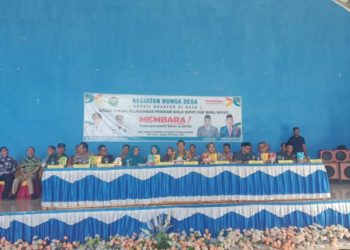 Danramil 404-04/Gunung Megang Hadiri HUT ke-38 Desa Sumaja Makmur 