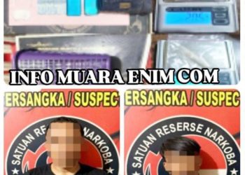 Generasi Muda Hancur Oleh Narkoba, 2 Pemuda Muara Enim Digerebek di Kontrakan 
