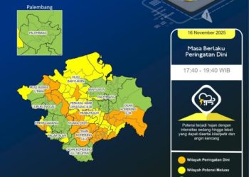 Breaking News, BMKG Ingatkan Cuaca Ekstrim di Kabupaten Muara Enim Dan Sekitarnya 