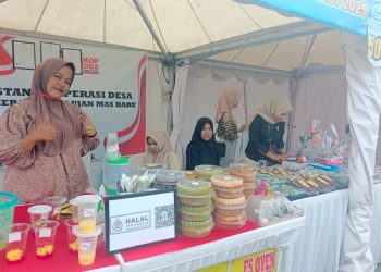 Koperasi Merah Putih Ujan Mas Baru Meriahkan HUT ke-79 Kabupaten Muara Enim Lewat Gebyar UMKM Koperasi Membara 2025