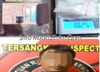 Polres Muara Enim Tangkap Pengedar Sabu di Kamar Kos, Amankan 19 Paket Siap Edar