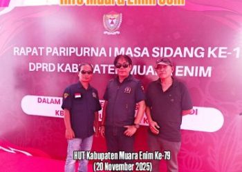 Penuhi Undangan Rapat Paripurna Dalam Rangka HUT Kabupaten Muara Enim Ke-79, DPC AWPI Muara Enim : Semoga Muara Enim Menuju Masa Depan Yang Lebih Baik 