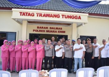 Resmikan Tatag Trawang Tungga, Kapolres Muara Enim : Barak Dalmas & Mess Polwan Baru Makin Nyaman dan Humanis 