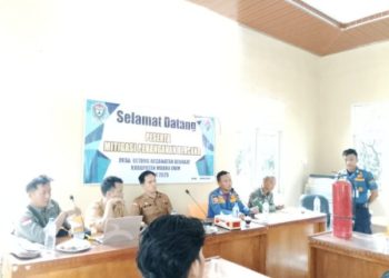 Danramil 404-04/Gunung Megang hadir di Pelatihan Mitigasi Penanganan Bencana di Desa Betung