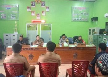 Babinsa Koramil 404-04/Gunung Megang Monitoring Sekaligus Hadiri Musyawarah Perencanaan Lelang Lebak Lebung