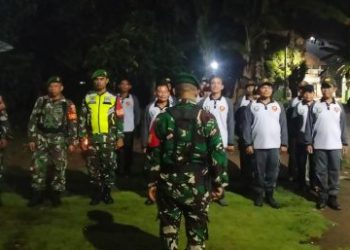 Patroli Bersama Koramil 404-04/Gunung Megang Ciptakan Situasi Aman dan Kondusif