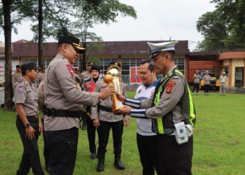 Turnamen Bola Basket Bhayangkara Sumsel Cup 2026 Polres Muara Enim Sabet Juara 1