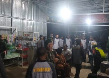 Patroli Bersama Koramil 404-04/Gunung Megang Ciptakan Rasa Aman di Wilayah Binaan