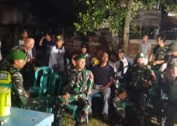 Patroli Bersama TNI dan Masyarakat, Koramil 404-04 Gunung Megang Ciptakan Situasi Aman dan Kondusif