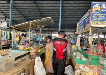 “H-1 Idul Fitri Memuncak, Satgas Preemtif Turun Tangan Amankan Pusat Perbelanjaan Muara Enim!”