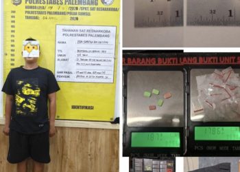 Gerebek Bedeng Kebun Bunga, Polisi Amankan Dua Jenis Narkotika