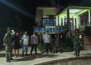 Patroli Bersama TNI dan Masyarakat, Ciptakan Rasa Aman di Wilayah Empat Petulai Dangku