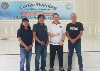 Untuk Mempererat Silaturahmi & Sinergitas DPC AWPI Kabupaten Muara Enim Hadiri Coffee Morning Lapas Kelas IIB Muara Enim