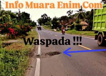 Ancam Keselamatan Jiwa,Jalan Raya Nasional di Gelumbang Berlubang Butuh Perbaikan Serius 