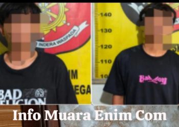 Dua Pelaku Pencuri Keramik di Ujan Mas Ditangkap Team Trabazz Polsek Gunung Megang 