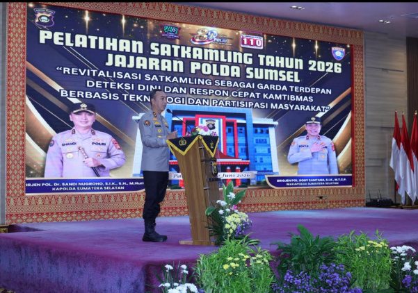 Bangun Ketahanan Sosial, Polda Sumsel Latih Ribuan Satkamling Jadi Garda Deteksi Dini