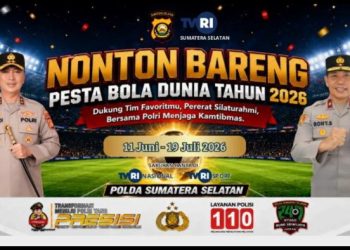 Dukung Stabilitas Keamanan Nasional, Polda Sumsel Fasilitasi Warga Nobar Piala Dunia 2026
