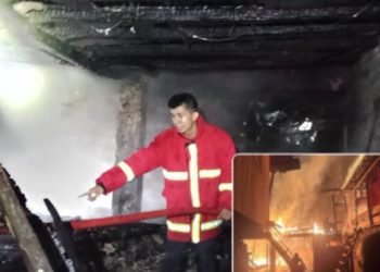 2 Rumah Warga di Desa Lebak Budi Panang Enim Ludes Terbakar