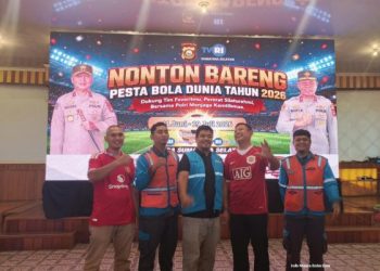 Perkuat Sinergi Lintas Sektor, Biro Logistik Polda Sumsel Gelar Nobar Piala Dunia 2026
