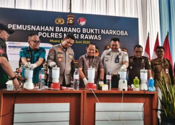 Polda Sumsel Tegaskan Perang Terhadap Narkoba Melalui Pemusnahan Dua Kilogram Sabu