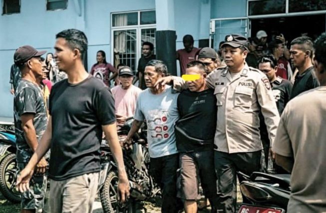 Diduga Pelaku Curanmor Nyaris Diamuk Warga Kelekar Muara Enim