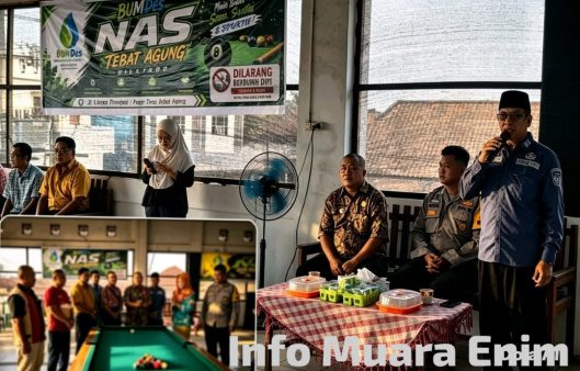 Desa Tebat Agung Rambang Niru Launching Rumah Biliar