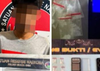 Ungkap Kasus Peredaran Narkoba, Polres Muara Enim Amankan Pelaku dengan 6 Paket Sabu Diwilayah Kecamatan Ujan Mas