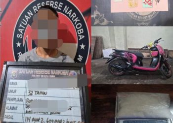Simpan Sabu di Box Filter Udara Motor Pedagang di Muara Enim Diciduk Polisi 