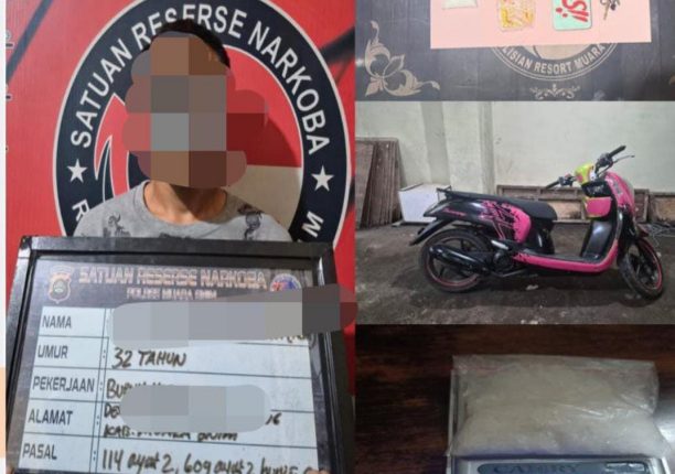 Simpan Sabu di Box Filter Udara Motor Pedagang di Muara Enim Diciduk Polisi
