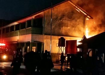Breaking News, Sekolah MIN 1 Muara Enim Malam Ini Terbakar