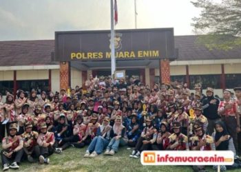 Polres Muara Enim Gelorakan Semangat Pramuka, Bhayangkara Scout Competition VI Berlangsung Meriah dan Inspiratif