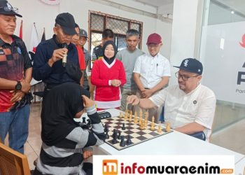 DPC PSI Muara Enim Gelar Lomba Catur Meriahkan HUT RI ke-81