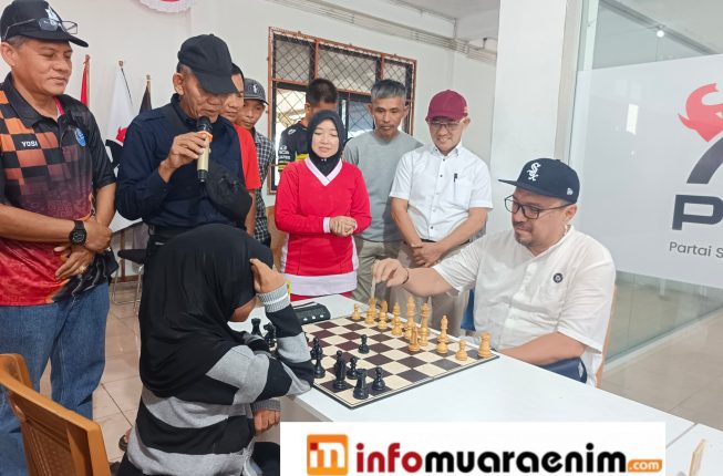 DPC PSI Muara Enim Gelar Lomba Catur Meriahkan HUT RI ke-81
