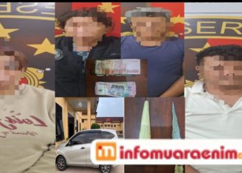 Kabur ke Muara Enim Usai Rampok SPBU, Empat Pelaku Diringkus Tim Gabungan Polres Empat Lawang 