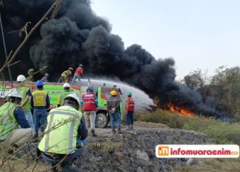 Polisi Dalami Penyebab Kebakaran di Area Eks Workshop Banko Pit 2 Desa Lingga Lawang Kidul 