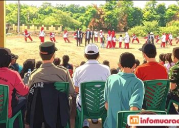 Usai Lomba Gerak Jalan Indah, Lembak Gelar Lomba Tarik Tambang Meriahkan HUT-RI Ke-81