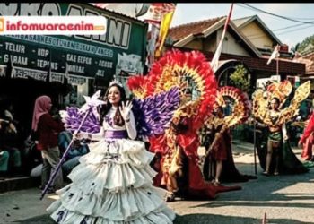 Gerakkan Kreativitas Budaya, Kegiatan Karnaval HUT RI ke -81 di Desa Tebat Agung Rambang Niru Semarak 
