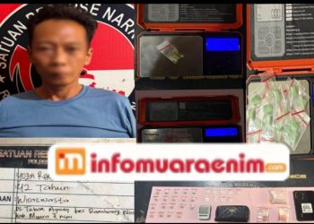 Polisi Tangkap Pengedar Narkotika di Muara Enim, 19 Butir Ekstasi dan 9 Paket Sabu Diamankan