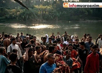 Breaking News, Beredar Vidio Bocah Hanyut di Muara Enim Ditemukan Dibawah Jembatan Gantung