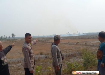 Polsek Lembak Verifikasi Hotspot BRIN Melalui Pemantauan NOAA20 di Wilayah Desa Petanang 