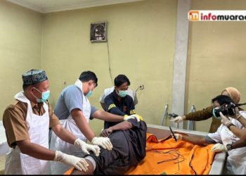 Diduga Gantung Diri Terbeban Cicilan Koperasi, Polres Muara Enim Gercep Datangi TKP & Evakuasi Korban