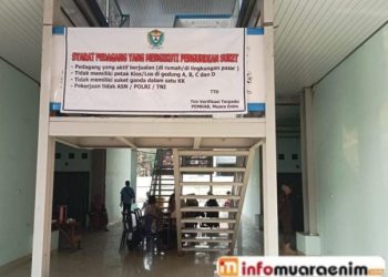 Undian Kios Ratusan Pedagang Pasar Inpres Muara Enim,Ini Penegasan Disperindag