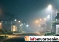 Rabu Malam Kabut Asap Pekat Kepung Pemukiman Penduduk Wilayah Kecamatan Gelumbang