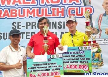 Turnamen Tenis Walikota Prabumulih Cup 2026 Berakhir, Tim ATC Pelti Kota Palembang Raih Juara I
