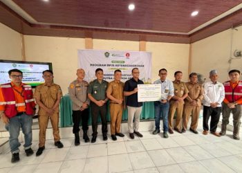435 Pekerja Rentan di Muara Enim Terima Perlindungan BPJS Ketenagakerjaan