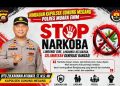 Perang Lawan Narkoba, Kapolsek Gunung Megang: Pengguna Pengedar dan Bandar Narkoba Akan Diproses secara Hukum 