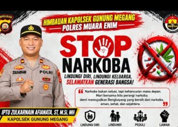 Perang Lawan Narkoba, Kapolsek Gunung Megang: Pengguna Pengedar dan Bandar Narkoba Akan Diproses secara Hukum 