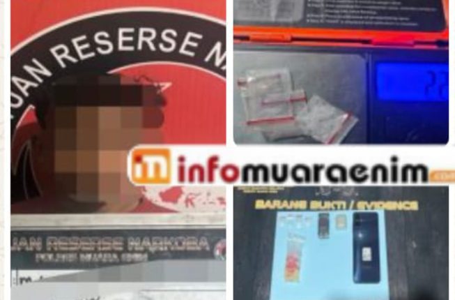 Polres Muara Enim Ungkap Kasus Sabu di Lubuk Ampelas