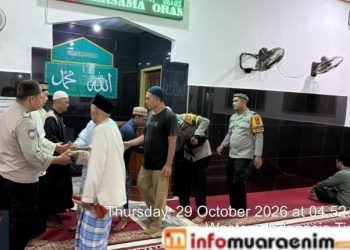 Serap Aspirasi Warga Melalui Safari Subuh oleh Polsek Lawang Kidul Polres Muara Enim